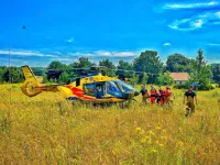 Poniedziałkowe interwencje Strażaków. Pożar garażu i poparzona osoba.