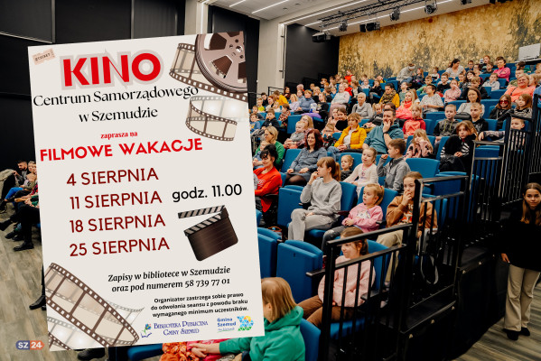 Filmowe Wakacje w Szemudzie! Bezpłatne seanse, już od jutra!