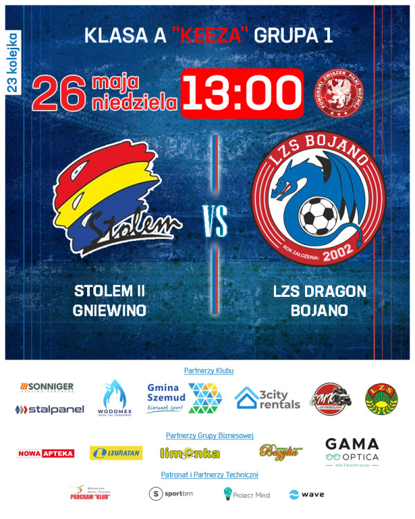 LZS Dragon Bojano vs Stolem II Gniewino 