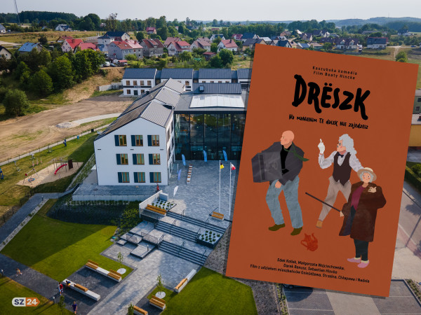 Komedia kryminalna w języku kaszubskim - Drëszk. Film w Centrum Samorządowym.