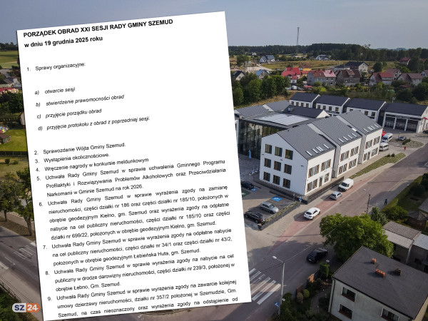  XXI sesja Rady Gminy Szemud. Co zawiera porządek obrad?