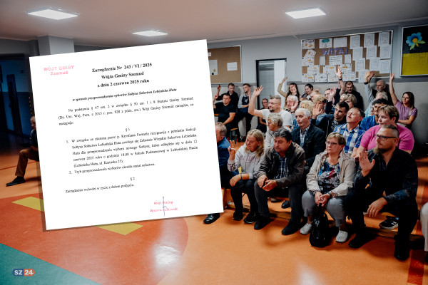 Wybory Sołtysa w Łebieńskiej Hucie.