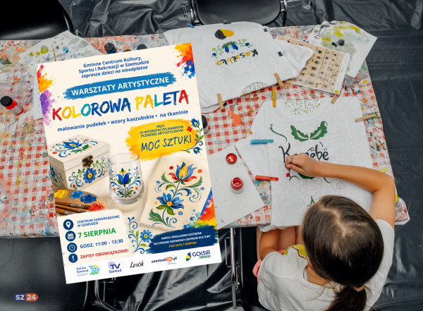 Ostatni dzień zapisów na warsztaty 'Kolorowa Paleta' w ramach III Interdyscyplinarnego Pleneru Artystycznego.